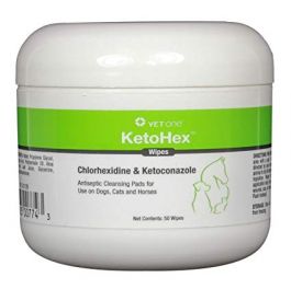 Vetone KetoHex Chlorhexidine Ketoconazole 50 Wipes