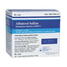 Albuterol Inhaler .83mg/3ml 25ct