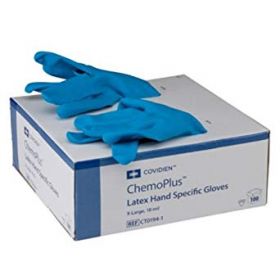 ChemoPlus Latex Hand Specific Gloves, Blue