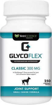 GlycoFlex Classic 300 Milligram Joint Support Small Canine Formula 250 Chewable Tablets