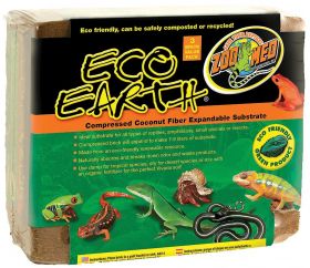 Zoo Med Eco Earth Compressed Coconut Fiber Substrate ( 3 pk)