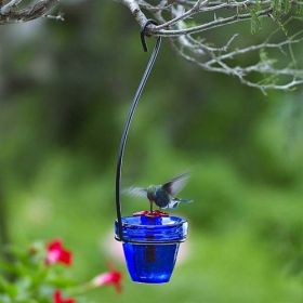  Par-a-sol Hanging Flower Pot Hummingbird feeder (Blue)