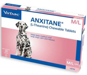 Anxitane M and L Chewable Tabs for Medium & Large Dogs 30ct
