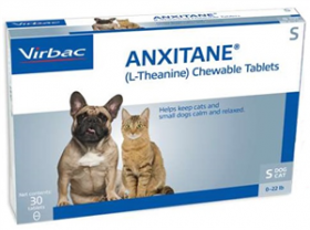 Anxitane S Chewable Tabs for Cats & Small Dogs 30ct