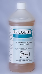 Aqua-Dee Water-Miscible Source of Vitamin D3 Quart 6ct