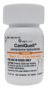 CaniQuell (Clomipramine Hydrochloride) Tablets for Dogs 30ct