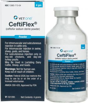 CeftiFlex (Ceftiofur Sodium) Sterile Powder 4gm