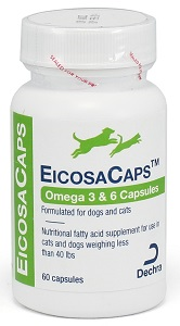 EicosaCaps Omega 3 & 6 Capsules for Dogs and Cats 60ct