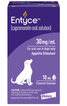 Entyce (Capromorelin Oral Solution) Appetite Stimulant for Dogs 30mg/mL