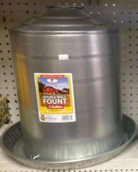 Little Giant 5 Gallon Galvanized Double Wall Fount  