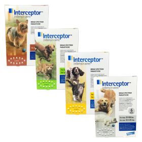 Interceptor Flavor Tabs for Dogs and Cats 6-Month
