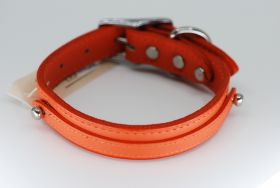 OmniPet Signature Leather Slider Collar-Orange