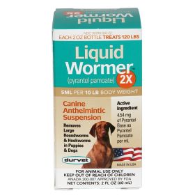 Liquid Wormer 2X Canine Anthelmintic Suspension
