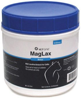 MagLax Bolus Mild Laxative/Antacid for Cattle 50ct
