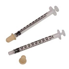 Monoject Oral Syringe with Cap Clear 100ct