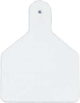 Z Tags Z1 No-Snag-Tag Calf Size Blank White 25ct