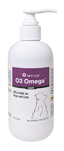 O3 Omega Liquid EPA & DHA for Dogs & Cats 8oz