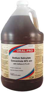 Oral-Pro Sodium Salicylate Concentrate 60% w/v with Caffeine Gallon