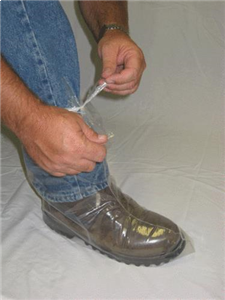 Poly-Pro EZ Tie Disposable Clear Boot Covers 50ct