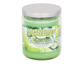 Pet Odor Eliminator Candle- Cool Cucumber and Honeydew