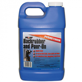 Prozap Backrubber and Pour-On Permethrin 2.5 Gallon 2ct