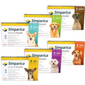 Simparica Chewables for Dogs 3 Month 10ct