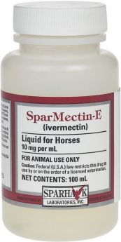 SparMectin-E Ivermectin Liquid for Horses 100ml