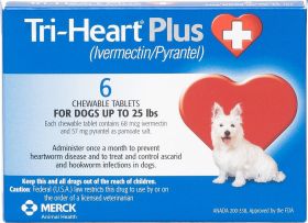 Tri-Heart Plus Chewable Tablets for Dogs 6 Month 10ct