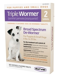 Triple Wormer Chewable Flavored Tablets