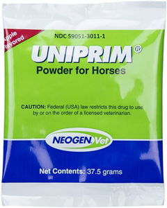 Uniprim Powder for Horses (Trimethoprim & Sulfadiazine) Apple Flavor