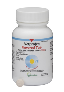 Vetprofen (Carprofen) Flavored Anti-Inflammatory Tablets for Dogs 180ct