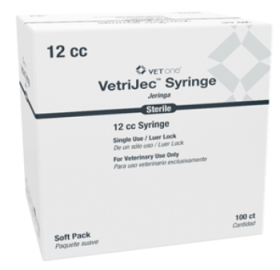 VetriJec Soft Pack 12cc Syringe Only 100ct