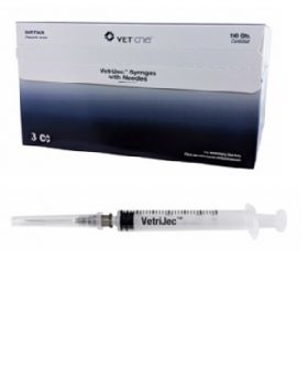 VetriJec Soft Pack 3cc Syringe & Needle Combo 100ct