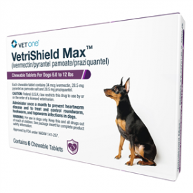 VetriShield Max Chewable Tablets for Dogs 6 Dose