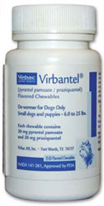 Virbantel Flavored Dog Chewables 50ct