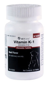Vitamin K-1 Chewable Tablets 50ct